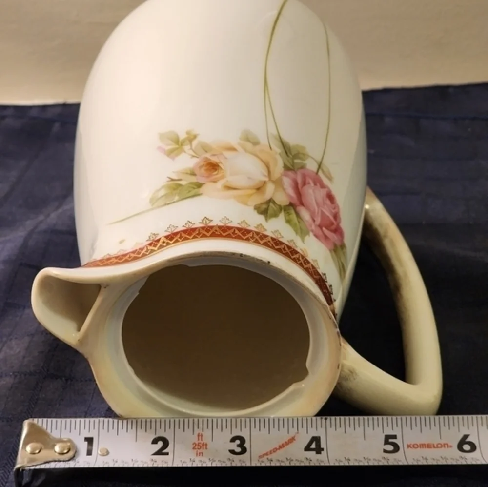 Bavaria LDBC China Tea Pot Pink‎ Roses Gold Gilt